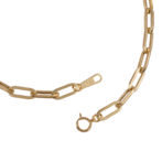 K18 ペーパクリップ ネックレス 4.3mm幅