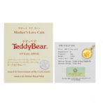 K24 純金 コインペンダント テディベア チャールズ 1/30oz シンプル フレーム