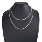 Pt850 喜平ネックレス 6面カット ダブル20g 50cm