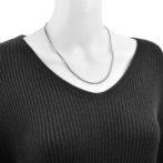 Pt850 喜平ネックレス 6面カット ダブル20g 50cm