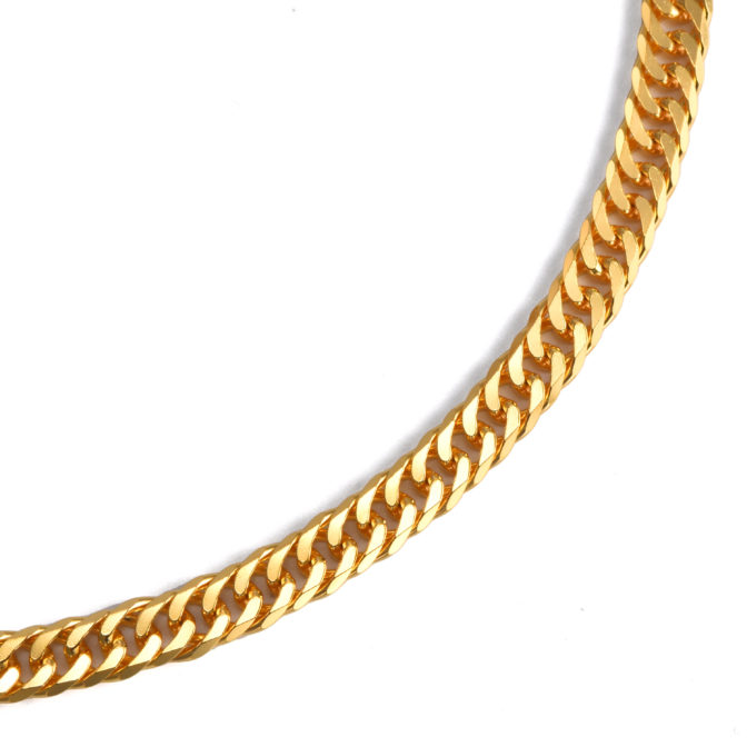 K24 純金 喜平ネックレス 6面ダブル 30g 50cm 4.6mm幅 中折れ ダブルストッパー