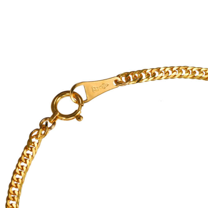 K24 純金 喜平ブレスレット 6面ダブル 3.6g 2.4mm幅 18cm 引輪