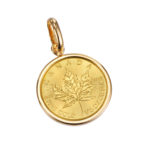 K24 メイプルリーフ コインペンダント シンプルバチカン