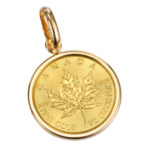K24 メイプルリーフ コインペンダント シンプルバチカン