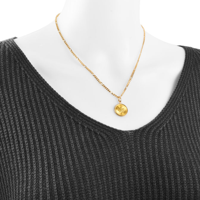 K24 メイプルリーフ コインペンダント シンプルバチカン