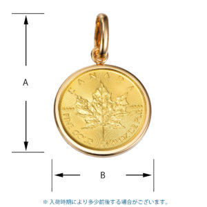 K24 メイプルリーフ コインペンダント シンプルバチカン