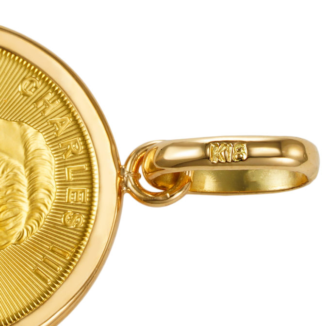 K24 メイプルリーフ コインペンダント シンプルバチカン