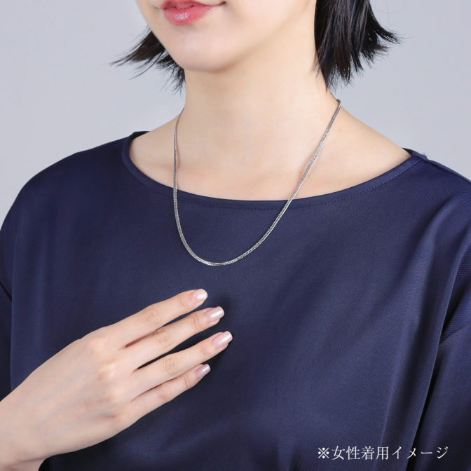 Pt850 プラチナ850 喜平ネックレス 6面ダブル 11g 50cm