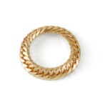 K18 18金 喜平リング 6面ダブル 4.5mm幅 ソフトタイプ