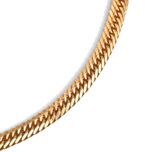 K18 18金 喜平ネックレス 8面トリプル Vカット 27g 45cm 4.9mm幅 中折れ