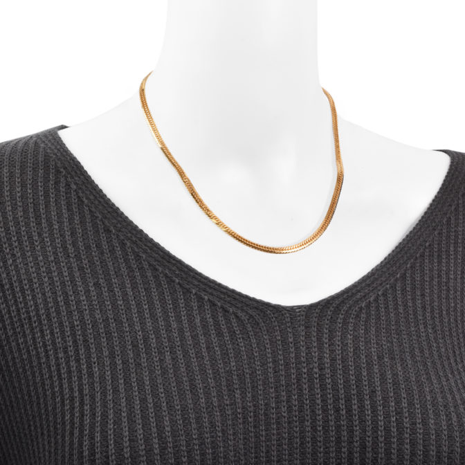 K18 18金 喜平ネックレス 8面トリプル Vカット 27g 45cm