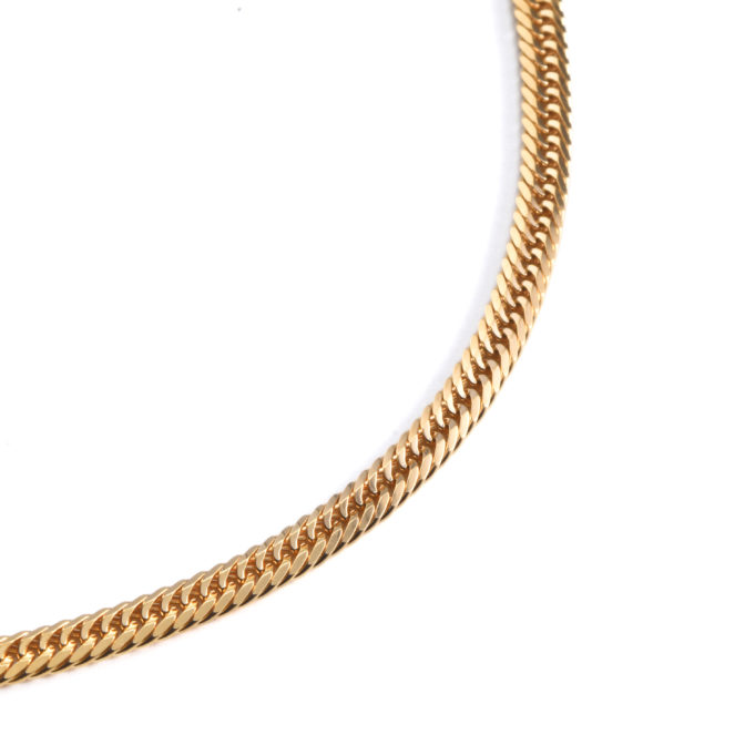 K18 18金 喜平ネックレス 8面トリプル Vカット 18g 45cm 3.9mm幅 中折れ