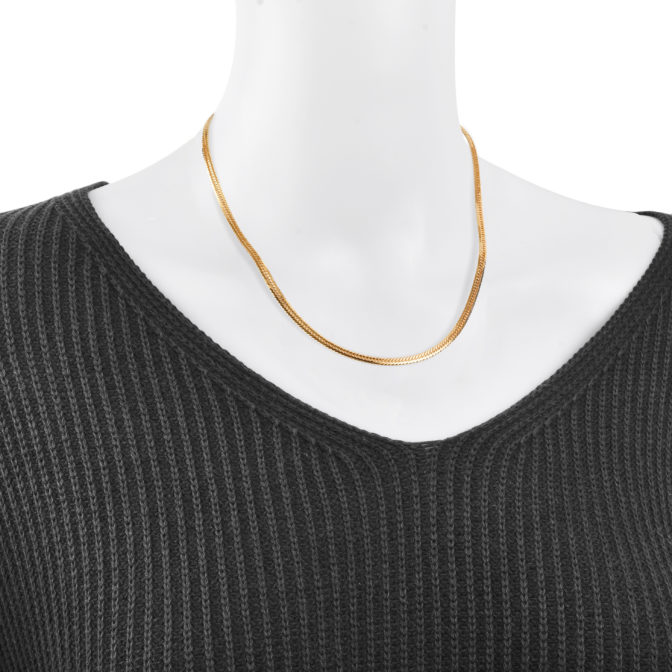 K18 18金 喜平ネックレス 8面トリプル Vカット 18g 45cm