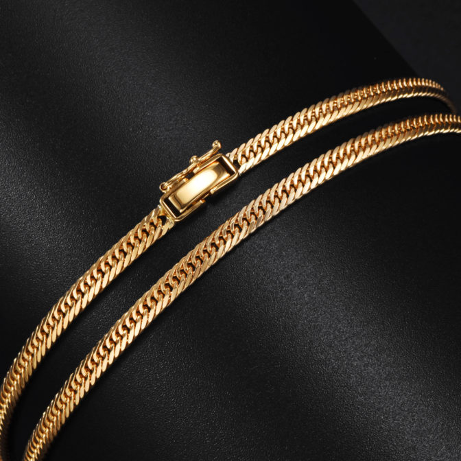 K18 18金 喜平ネックレス 8面トリプル Vカット 18g 45cm