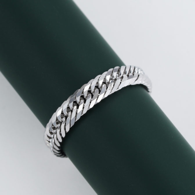 K18WG 18金ホワイトゴールド 喜平リング 12面トリプル 4.3mm幅