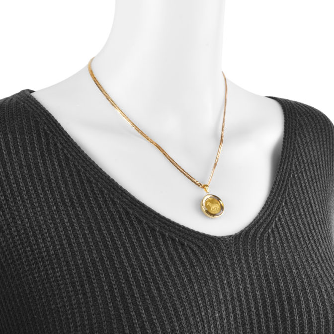 K24 パンプ ホースコイン ペンダント 1/25オンス