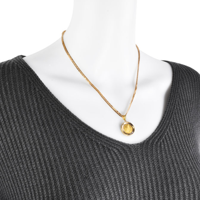 K24 ウルフコイン ペンダント 1/25オンス