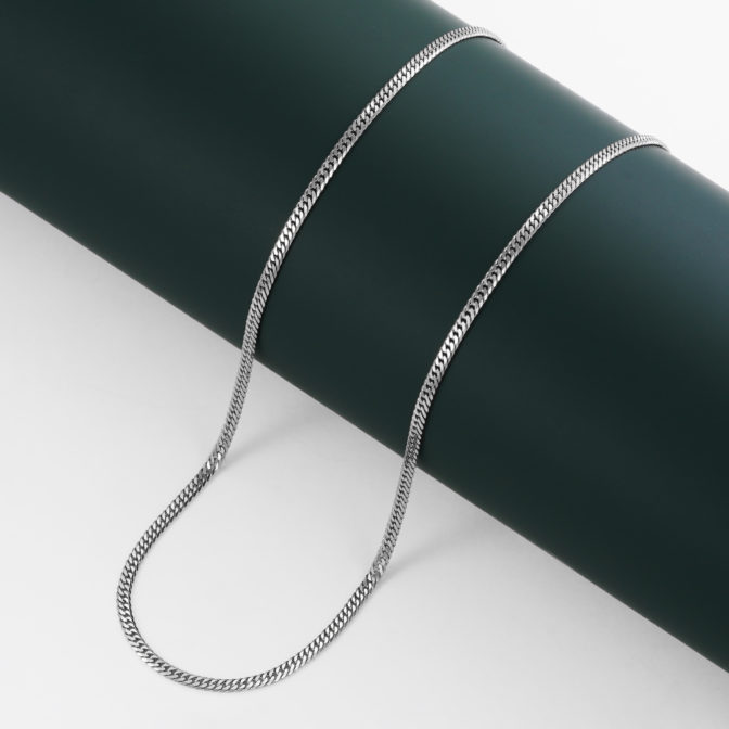 Pt850 プラチナ850 喜平ネックレス 6面ダブル 11g 60cm