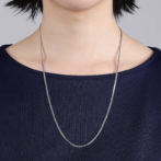 Pt850 プラチナ850 喜平ネックレス 6面ダブル 11g 60cm