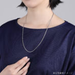 Pt850 プラチナ850 喜平ネックレス 6面ダブル 11g 60cm