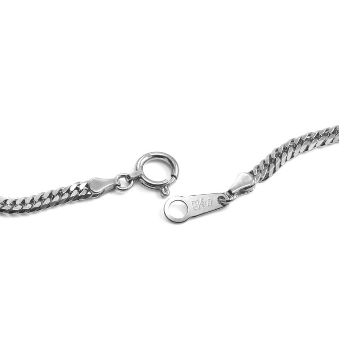 Pt850 プラチナ850 喜平ネックレス 6面ダブル 11g 60cm 引輪