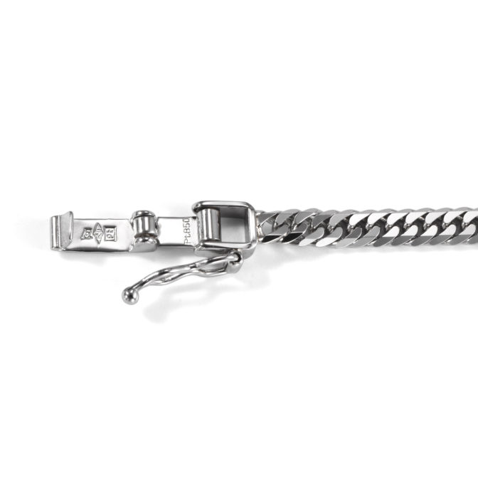 Pt850 プラチナ850 喜平ネックレス 6面ダブル 20g 40cm