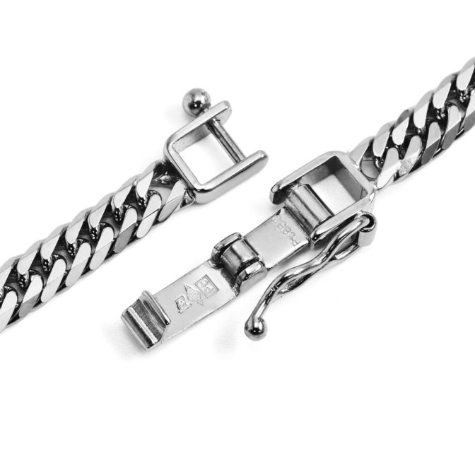 Pt850 プラチナ850 喜平ネックレス 6面ダブル 30g 50cm