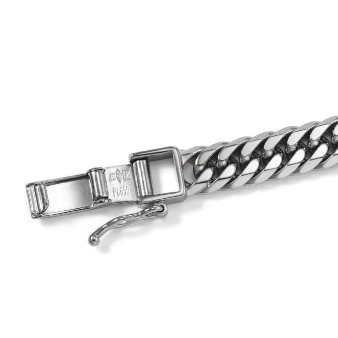 Pt850 プラチナ850 喜平ネックレス 6面ダブル 100g 60cm