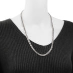 Pt850 プラチナ850 喜平ネックレス 6面ダブル 100g 60cm