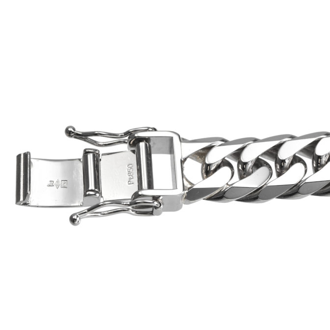 Pt850 プラチナ850 喜平ネックレス 6面ダブル 200g 50cm