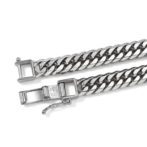 Pt850 プラチナ850 喜平ネックレス 6面ダブル 100g 60cm