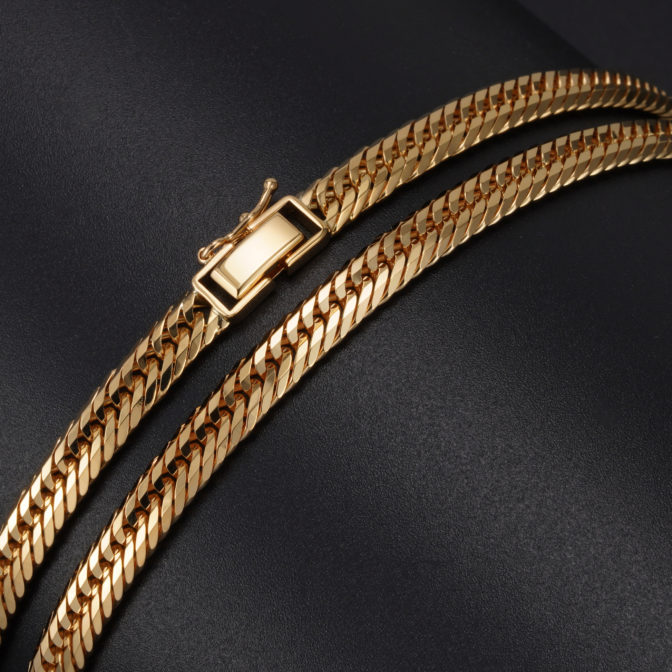 K18 18金 喜平ネックレス 12面カット トリプル 55g 55cm