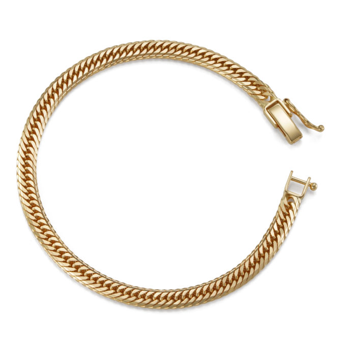 K18 18金 喜平ブレスレット 14面トリプル Mカット 10g 17cm 4.8mm幅