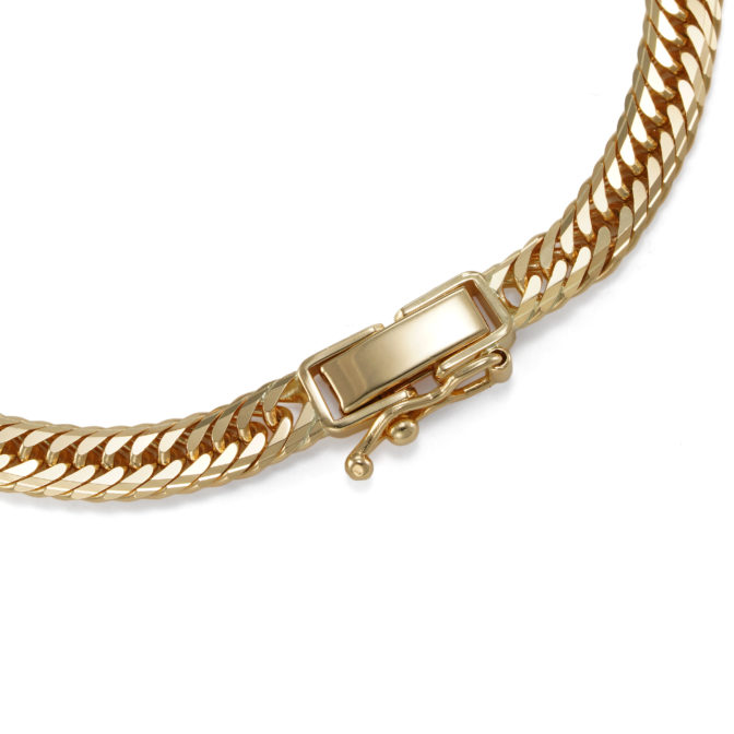 18金 K18 喜平ブレスレット 14面トリプル Ｍカット 10g 17cm