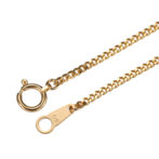 K18 18金 喜平アンクレット 2面シングル 1.6mm幅