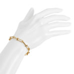 K18 18金 クリップ Uリンクチェーン ブレスレット18cm