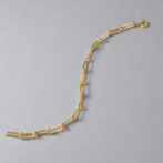 K18 18金 クリップ Uリンクチェーン ブレスレット18cm