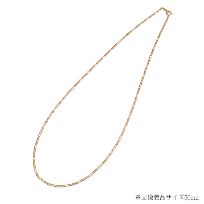 K18 18金 フィガロネックレス 2.1mm幅 引輪
