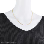 K18 18金 フィガロネックレス 2.1mm幅 引輪