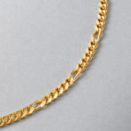 K18 18金 フィガロネックレス 3.4mm幅 中折れ