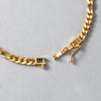 K18 18金 フィガロネックレス 3.4mm幅 中折れ