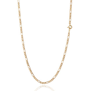 K18 18金 中空 フィガロチェーン ネックレス 2.3mm幅 38cm～80cm 引輪 選べるサイズ