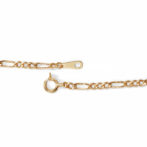 K18 18金 中空 フィガロチェーンネックレス 2.3mm幅