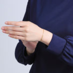 K18 18金 中空 喜平ブレスレット 2面ダブル 2.3mm幅