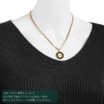 K24 純金 コインペンダント クレオパトラ 1/25oz 時計ブラック