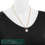 K24 純金 コインペンダント クレオパトラ 1/25oz 時計ブルー