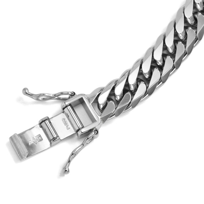 Pt850 プラチナ850 喜平ネックレス 6面ダブル 100g 50cm