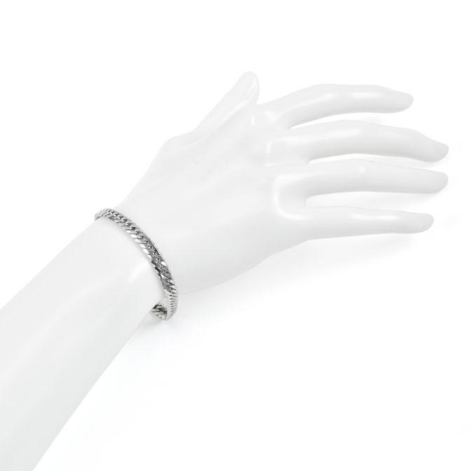 Pt850 プラチナ850 喜平ブレスレット 6面ダブル 20g 20cm