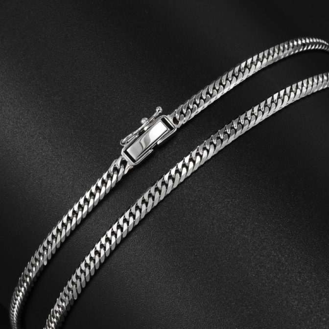 Pt850 プラチナ 喜平ネックレス 30g 60cm 中折れ