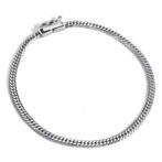 Pt850 プラチナ850 喜平ブレスレット 6面ダブル 4.5g 16cm